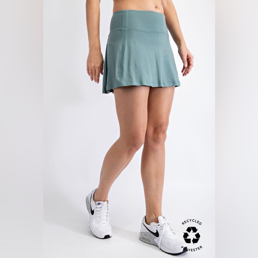 Rae Mode Tennis Skirt Skort Sage Green Size Small Preppy Athleisure Pickleball